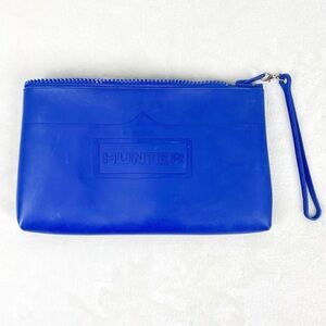 Hunter for Target blue rubber wristlet